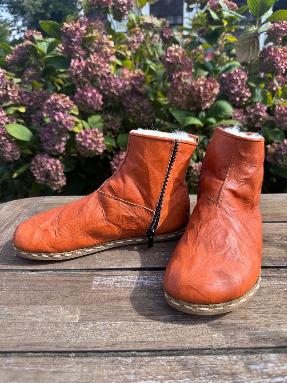Women’s Nefes Handmade Leather Ankle Boots - 8